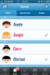 Kindergeburtstags App Gästeliste Kindergeburtstags App